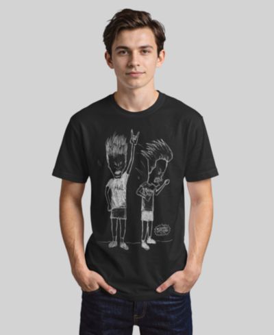 Мужская футболка Fifth Sun Beavis and Butthead MTV Rocking Out Sketch Logo