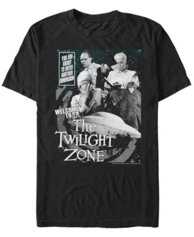 Мужская футболка с коротким рукавом Twilight Zone CBS Entering Another Dimension