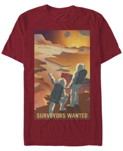 Мужская футболка NASA Mars Surveyors Wanted с коротким рукавом