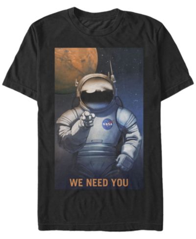 NASA Мужская футболка с коротким рукавом Mars We Need You