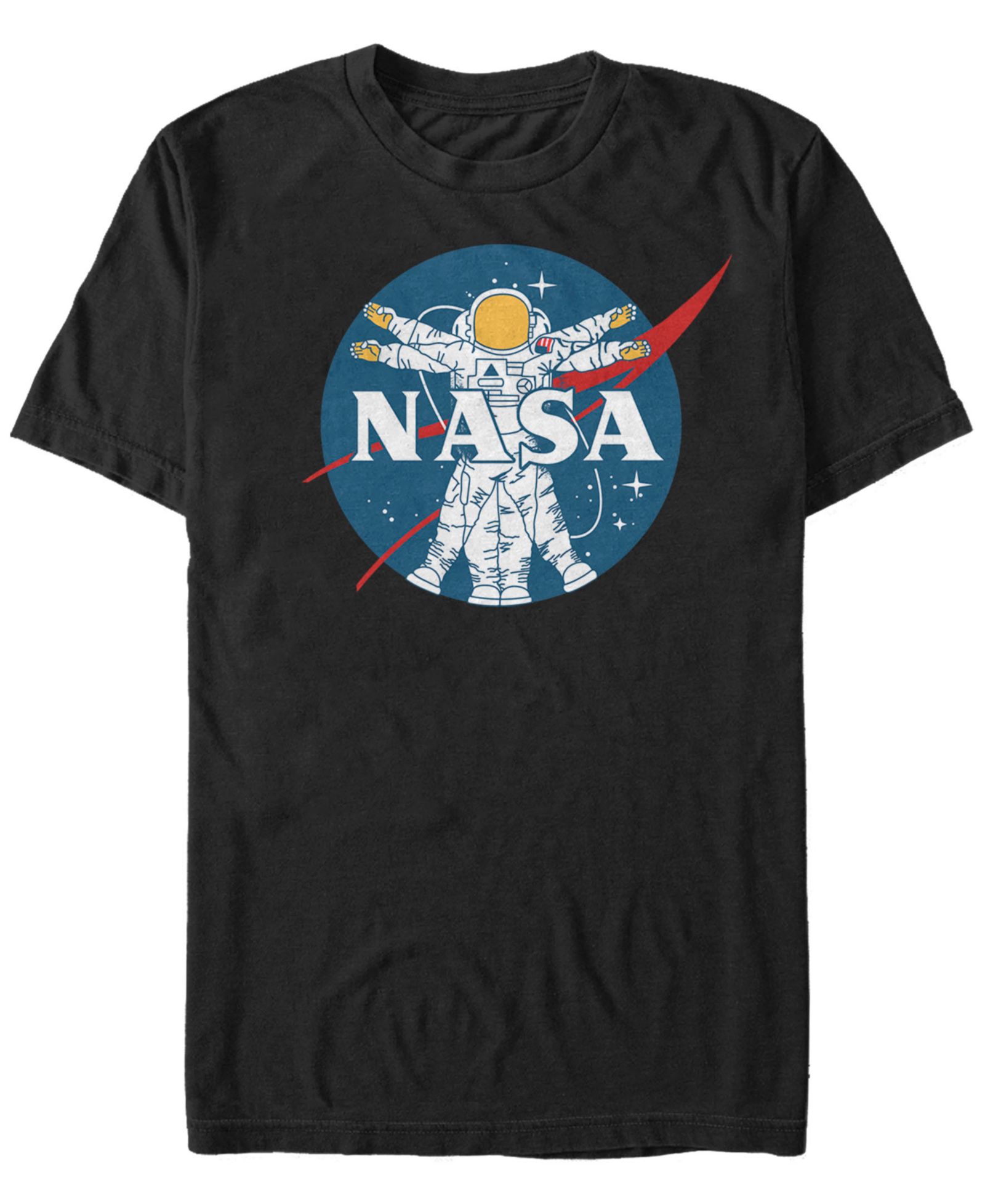 Мужская футболка NASA Vitruvian Astronaut с коротким рукавом