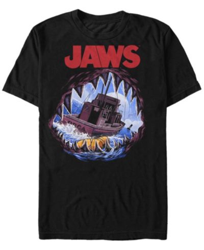 Мужская футболка Jaws с принтом акулы с открытой пастью