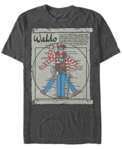 Футболка Men's Where's Waldo? Vitruvian Waldo Short Sleeve