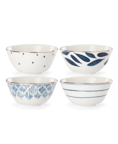 Lenox Blue Bay Dessert Bowls, Set of 4