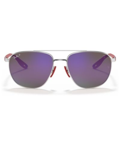 Ray-Ban Men's Polarized Sunglasses, RB3659M Scuderia Ferrari Collection 57