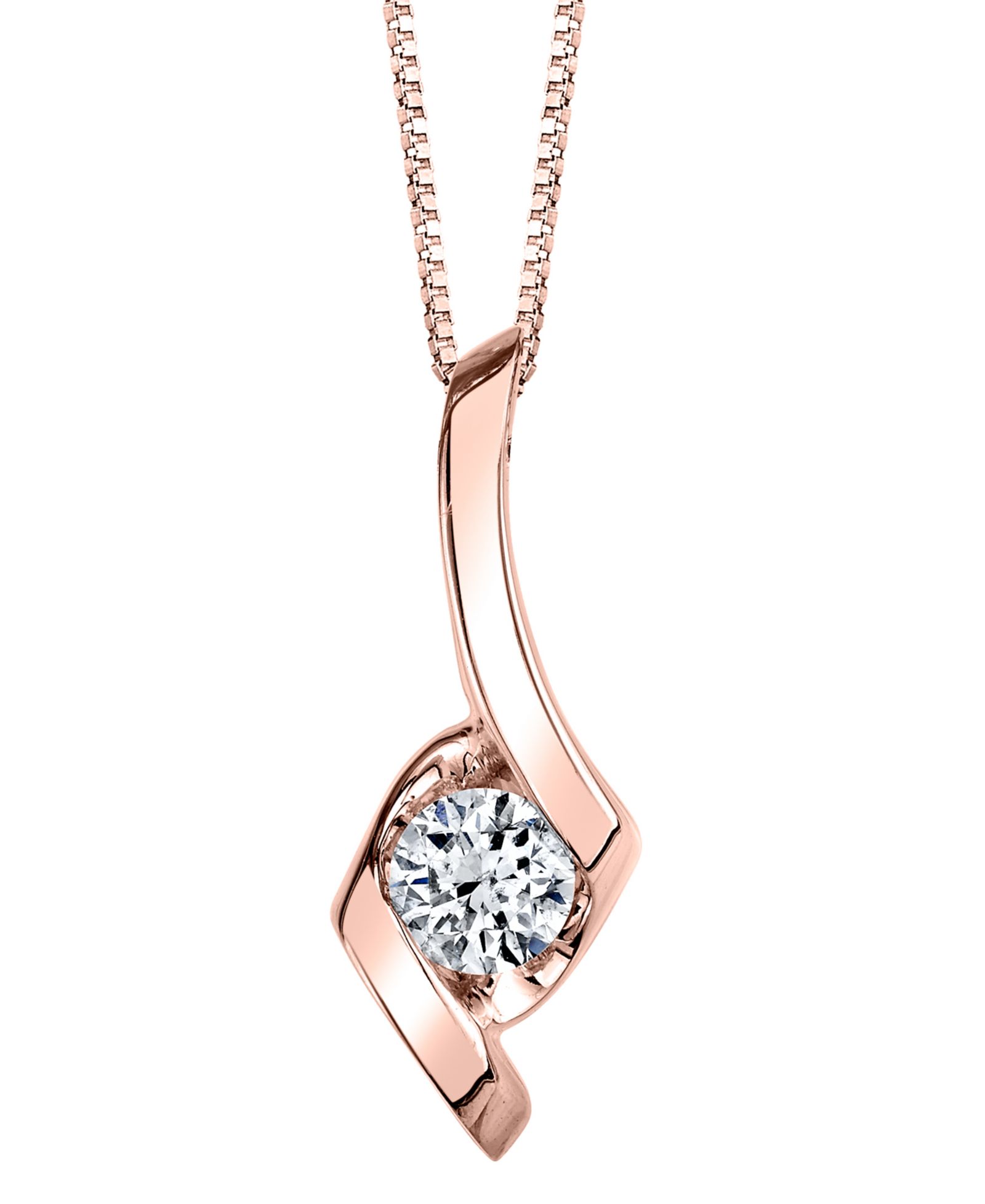 Sirena Diamond (1/5 ct. t.w.) Pendant  in 14k White, Yellow or Rose Gold