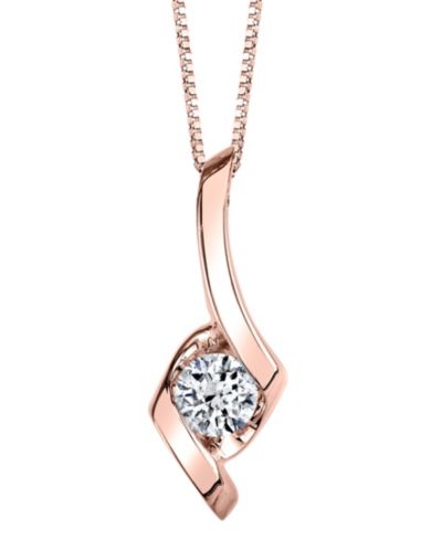 Подвеска Sirena Diamond (1/5 ct. t.w.) в 14k White, Yellow или Rose Gold