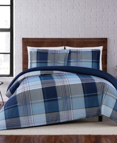 Комплект пододеяльников Truly Soft Trey Plaid 3-Pc. Duvet Cover Set, Full/Queen