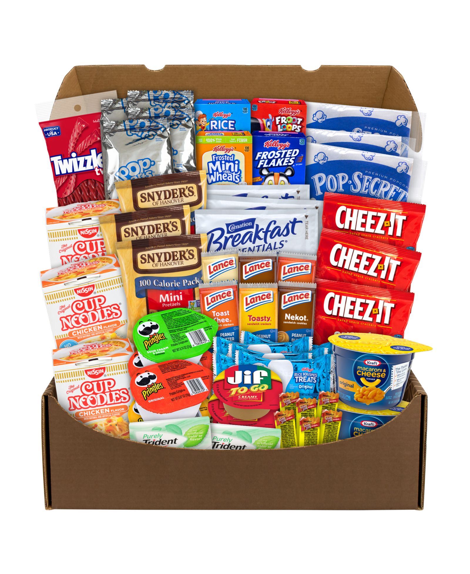 SnackboxPros 54 Piece Dorm Room Survival Snack Box