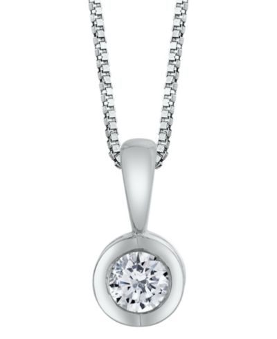 Sirena Diamond (1/10 ct. t.w.) Energy Pendant в 14k White, Yellow or Rose Gold