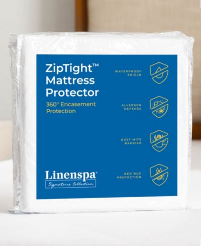 Linenspa Signature Collection ZipTight Encasement Mattress Protector, Twin