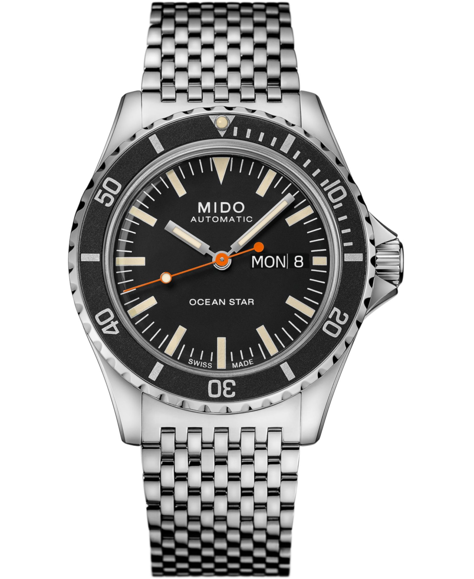 Mido Men’s Swiss Automatic Ocean Star Tribute 75th Anniversary Stainless Steel Bracelet Watch 41mm