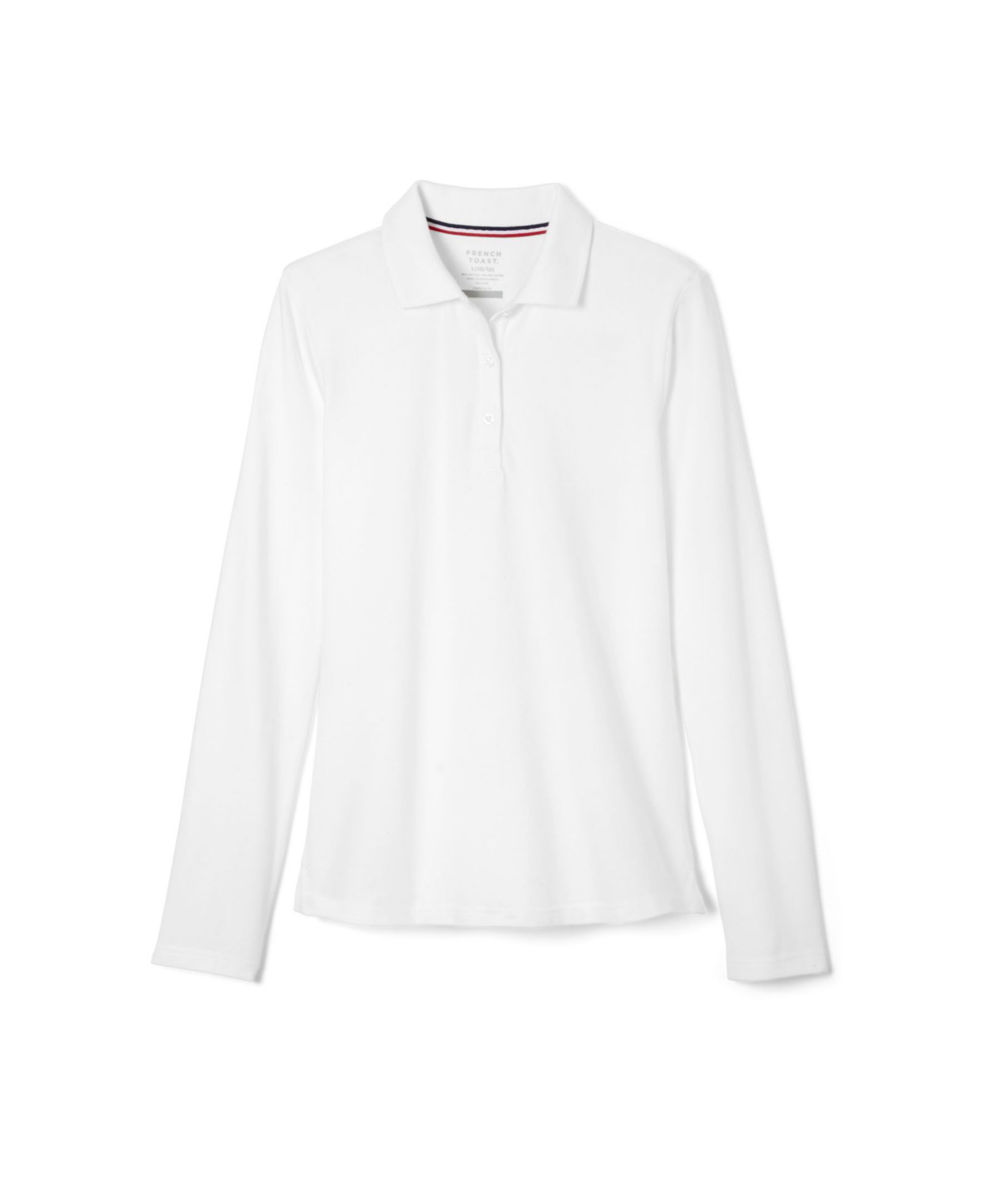 Поло рубашка French Toast Big Girls Long Sleeve Stretch Pique