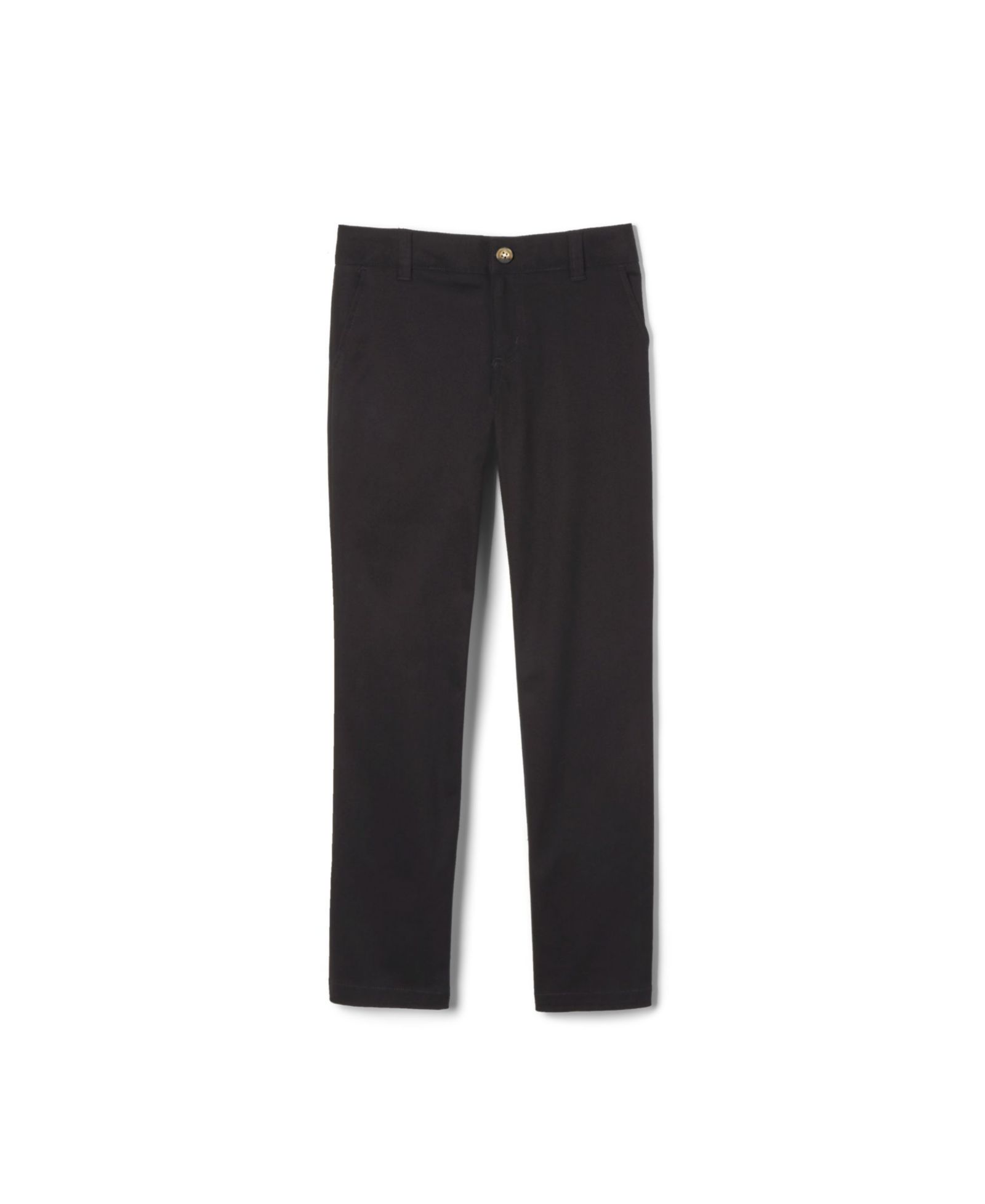 Big Girls Uniform Adjustable Waist Stretch Twill Straight Leg Pant