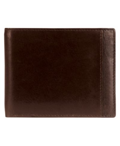Mancini Casablanca Collection Men's RFID Secure Center Billfold with Removable Center Wing Passcase