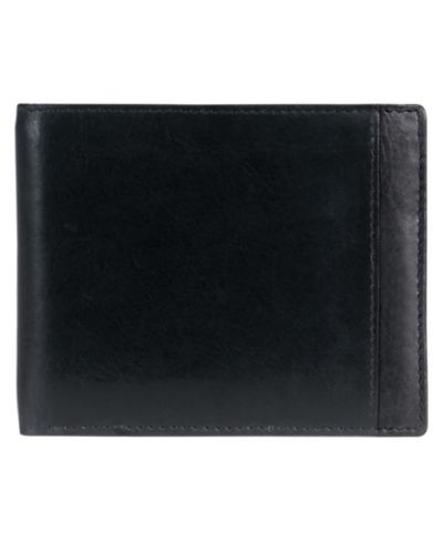 Mancini Casablanca Collection Men's RFID Secure Center Billfold with Removable Left Wing Passcase