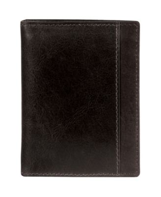 Mancini Casablanca Collection Men's RFID Secure Center Unique Vertical Wing Wallet