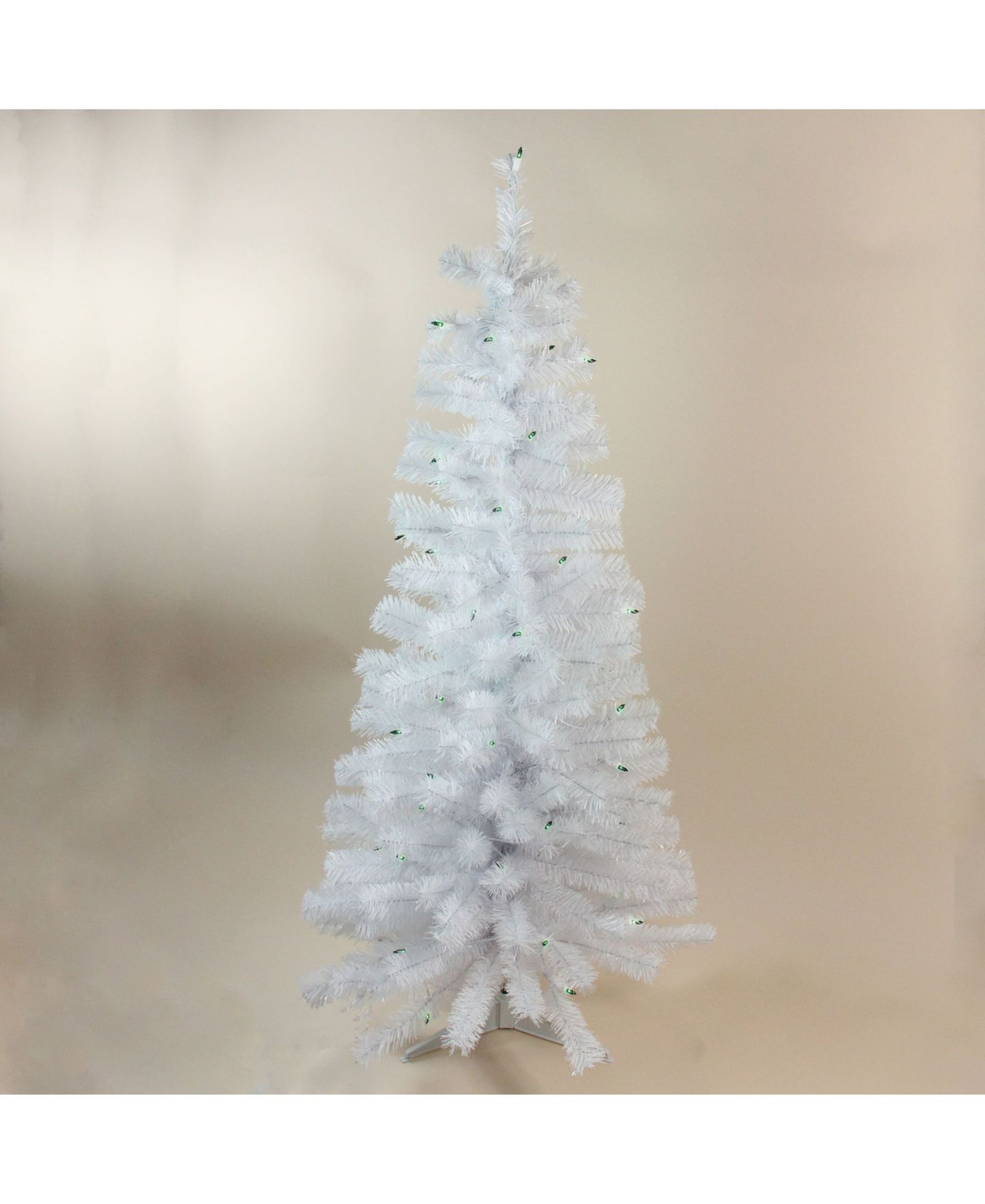Northlight 4' Pre-Lit White Artificial Christmas Tree with Green Lights