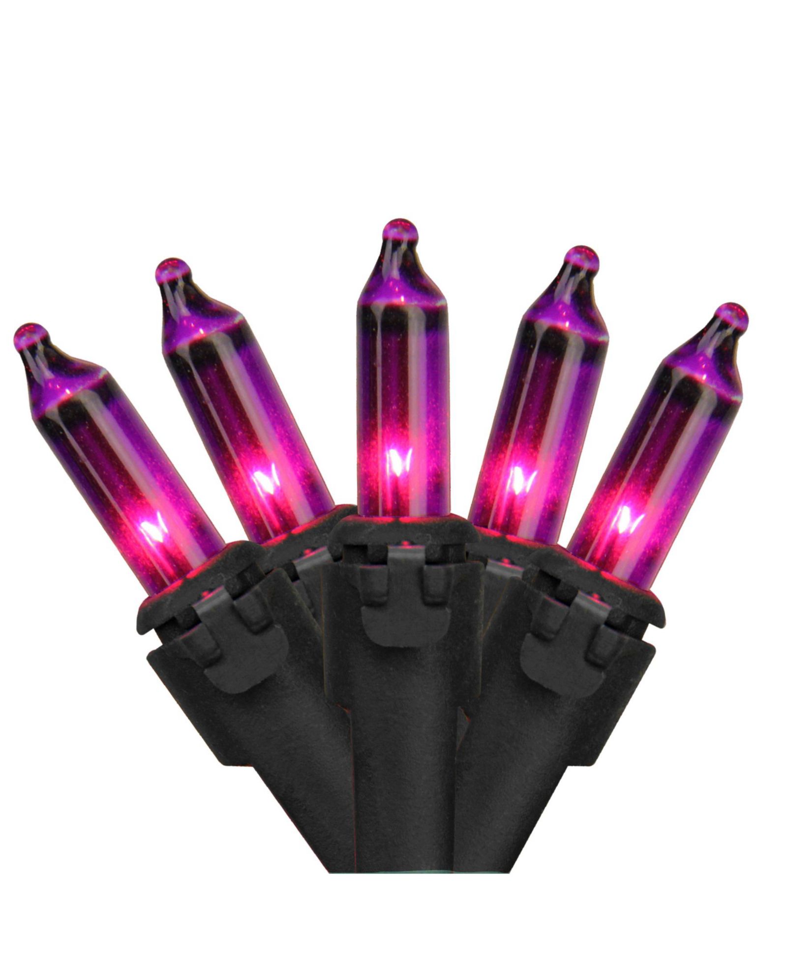 Гирлянда Northlight 50PCS Purple Mini Christmas Lights Black Wire