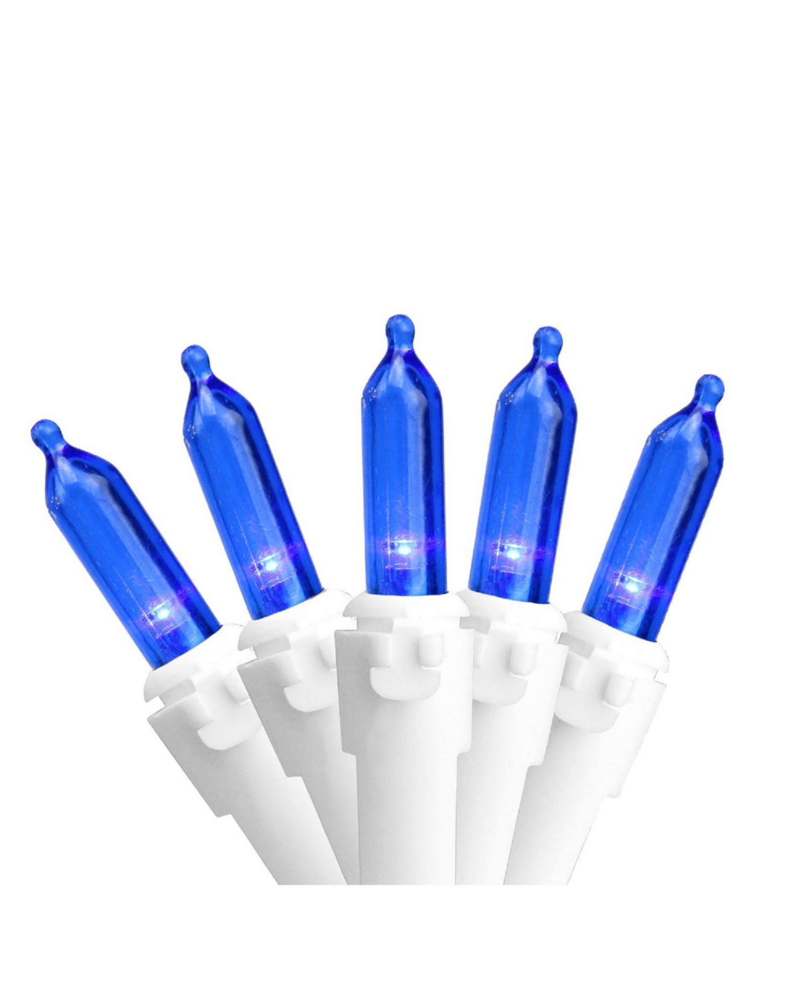 Гирлянда Northlight Blue LED Mini Christmas Lights 4" Spacing - White Wire