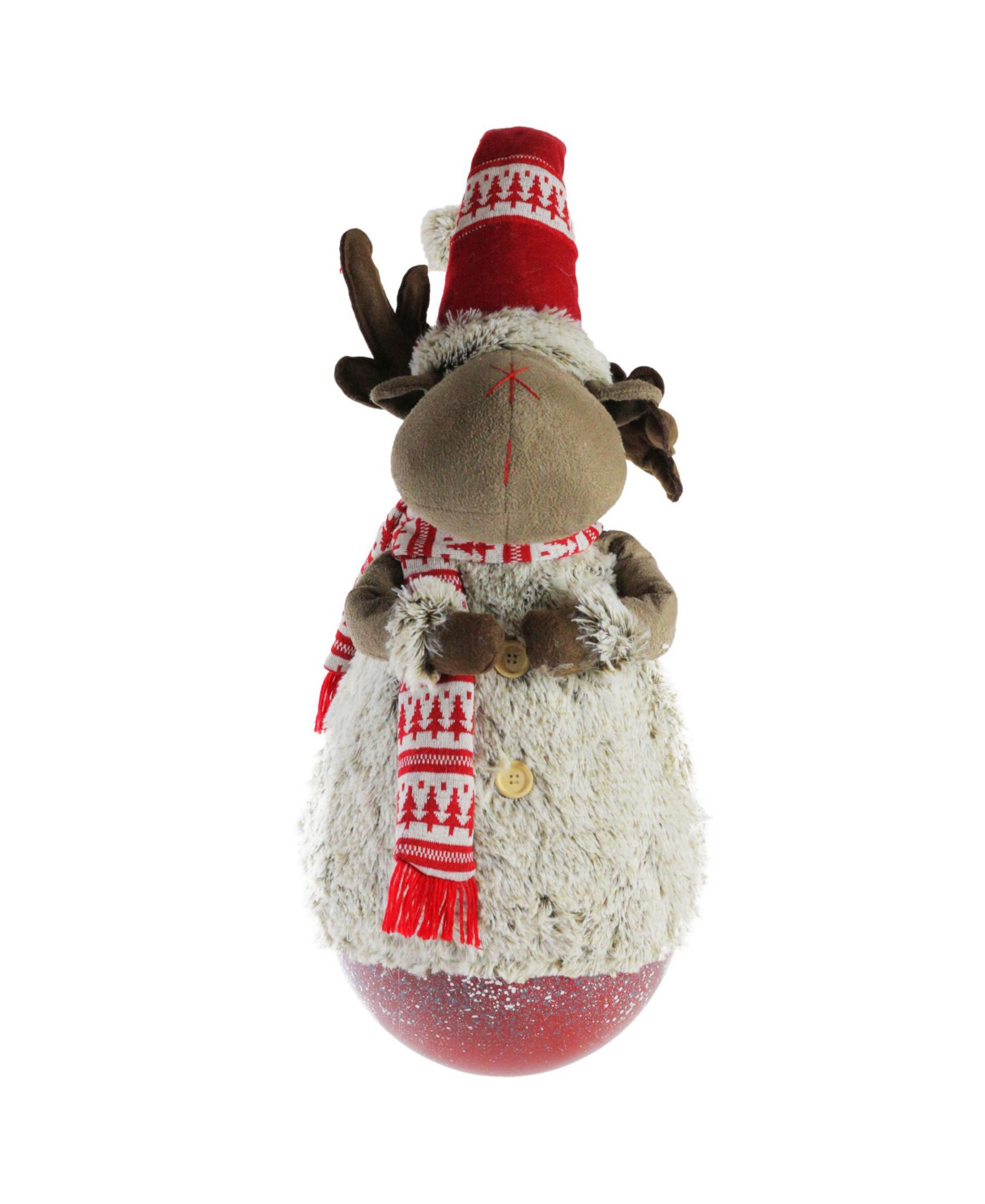 Рождественское украшение Northlight 37" Tumbling Melvin the Moose с красной шляпой и шарфом