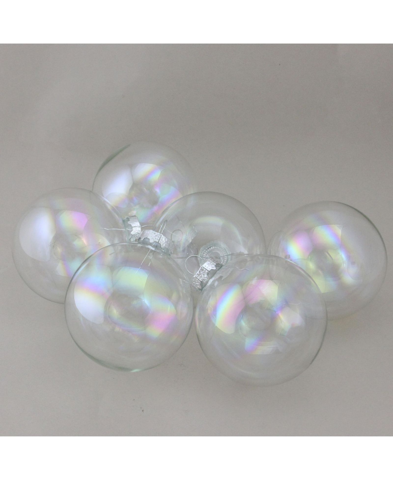 Набор елочных украшений Northlight 6-Piece Iridescent Ball, 3.25" 80mm