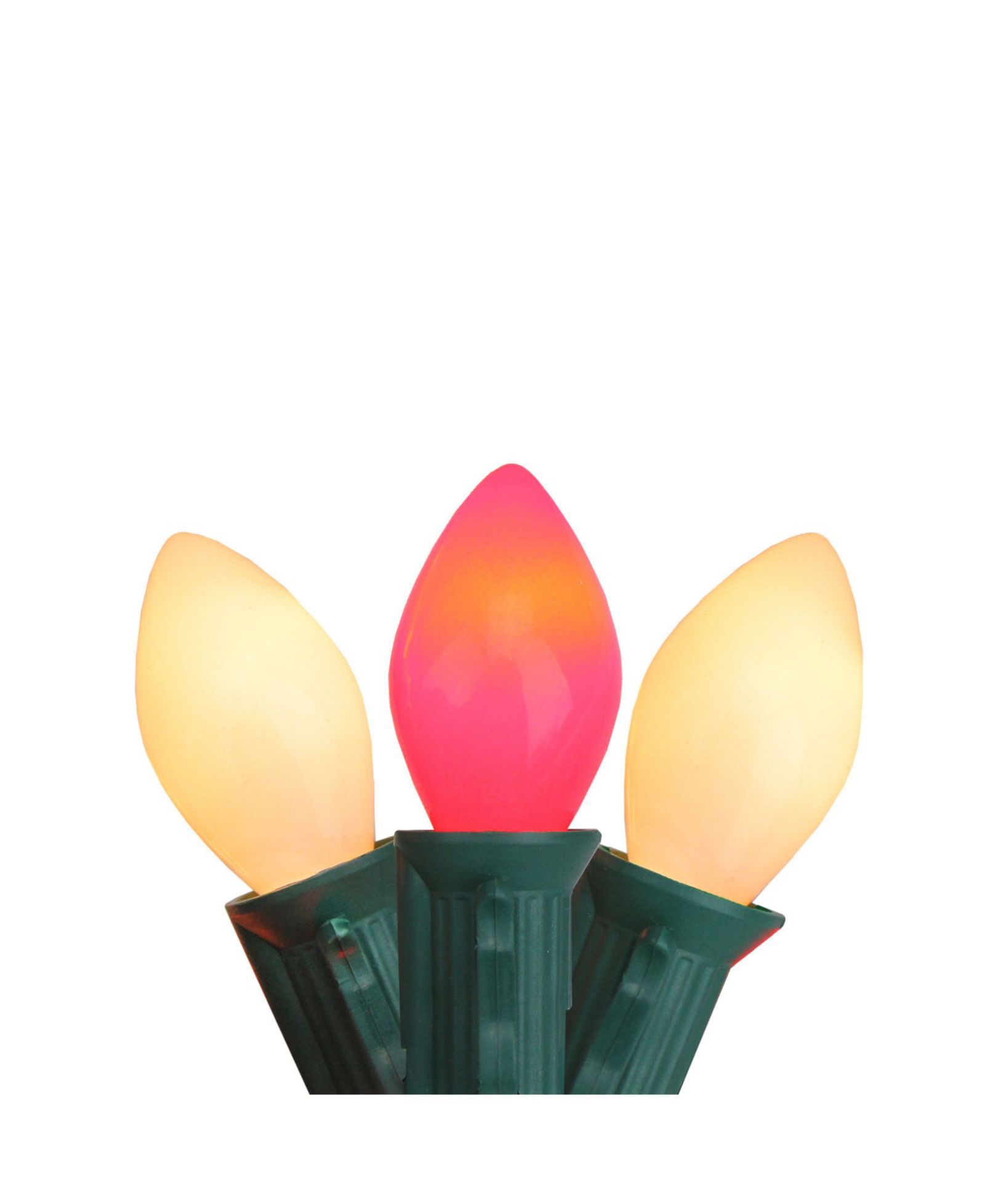 Рождественские гирлянды Northlight 25 Opaque Red and White Candy Cane C7 24 ft Green Wire