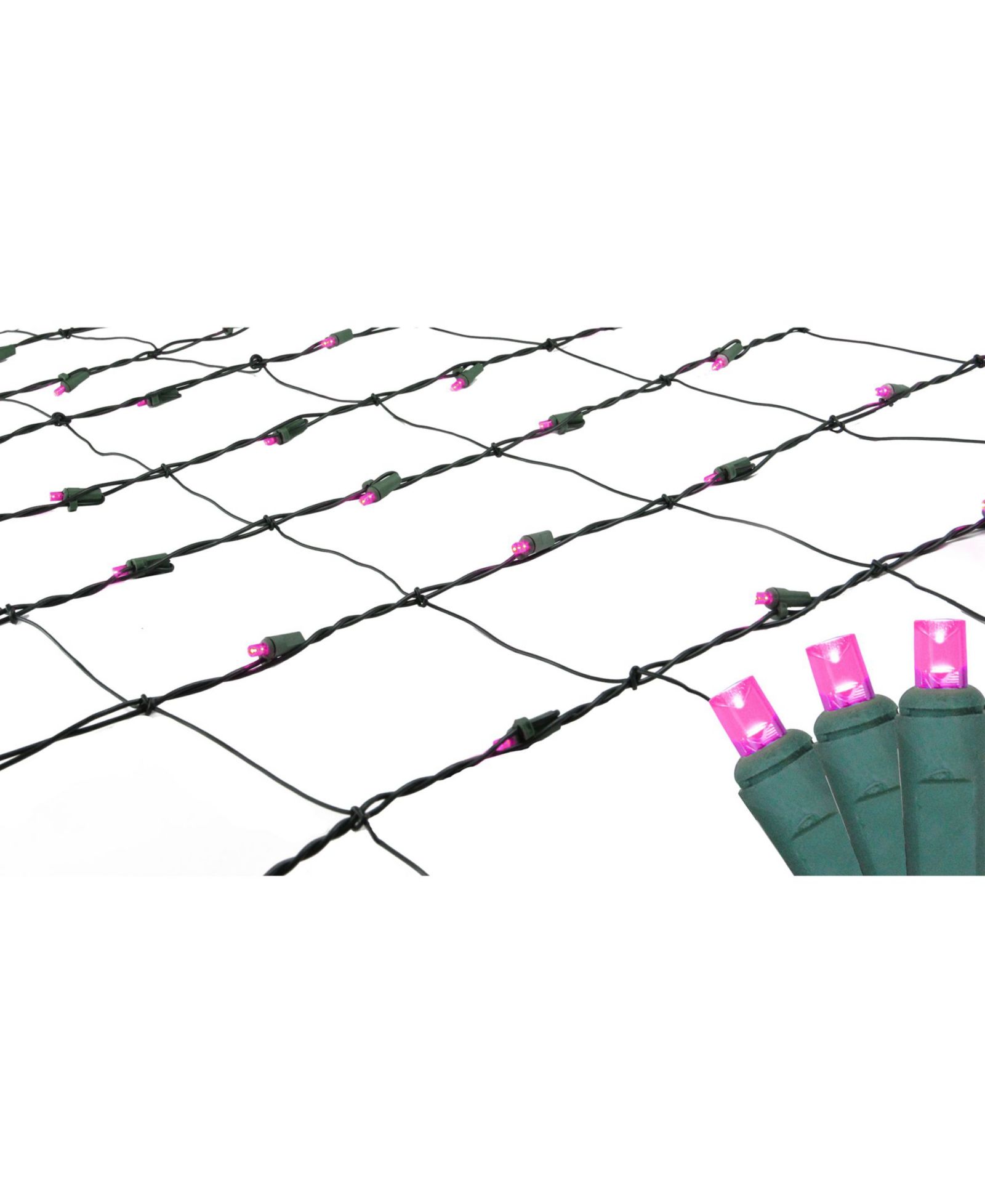 Northlight светодиодная сетка для рождественской иллюминации 4' x 6', Raspberry, Green Wire
