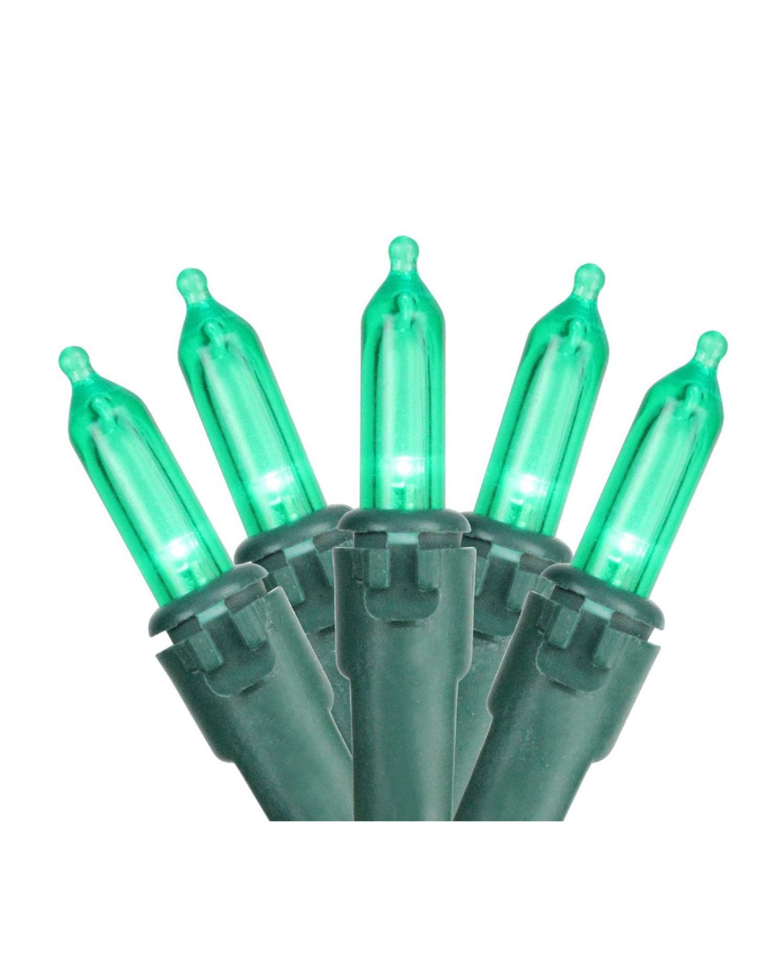 Northlight Set of 100 Green LED Mini Christmas Lights - 33 ft Green Wire