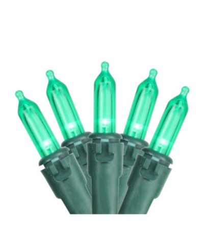 Рождественские гирлянды Northlight Set of 100 Green LED Mini, 33 ft Green Wire