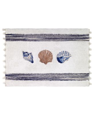 Коврик для ванной Avanti Blue Lagoon Ombre Seashells, 20" x 30"