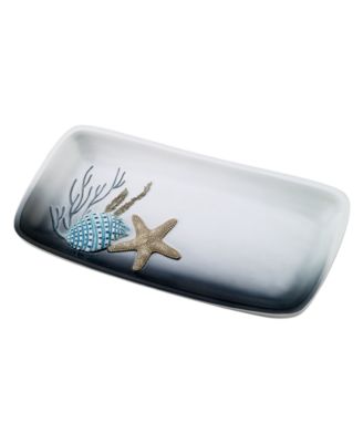 Поднос для ванной Avanti Blue Lagoon Ombre Seashells