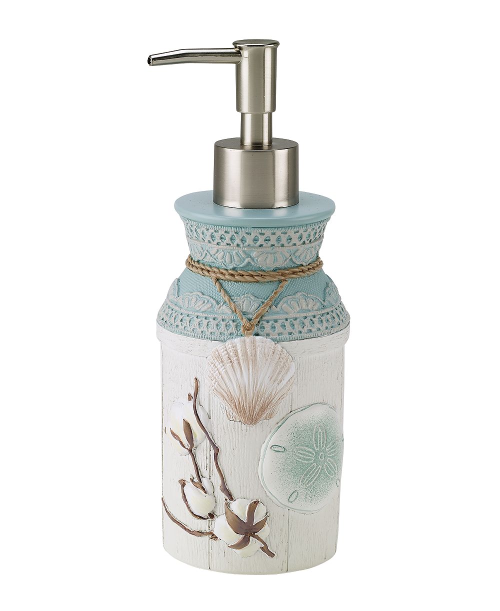 Avanti Farmhouse Shell Textured Resin Soap/Lotion Dispenser