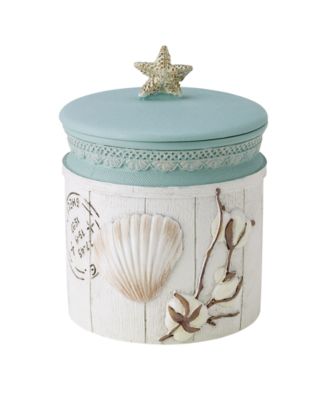 Декоративная баночка Avanti Farmhouse Shell Textured Resin Covered