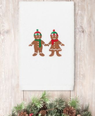 Linum Home полотенце для рук из 100% турецкого хлопка с вышивкой Christmas Gingerbread