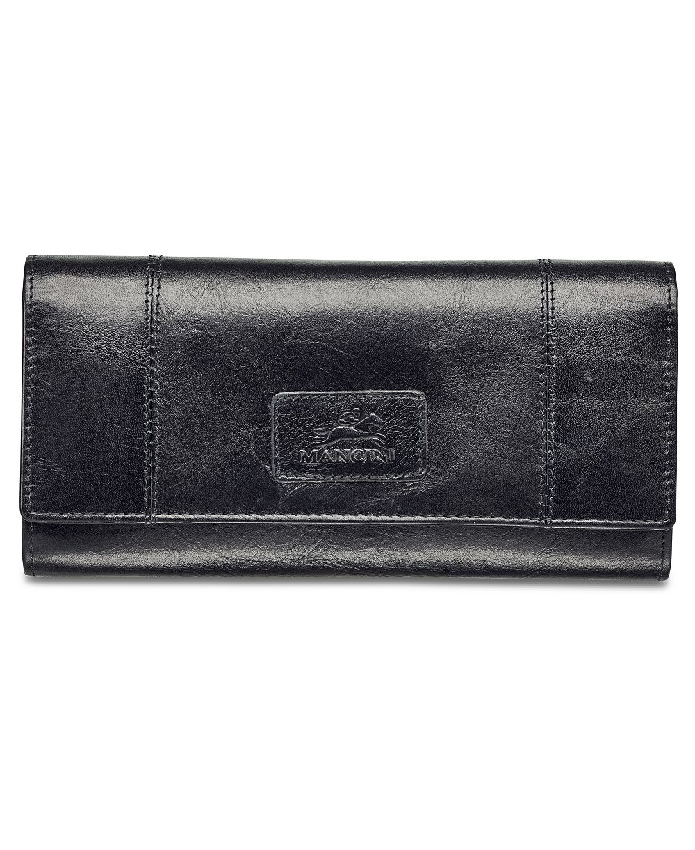 Mancini Casablanca Collection RFID Secure Ladies Trifold Wing Wallet