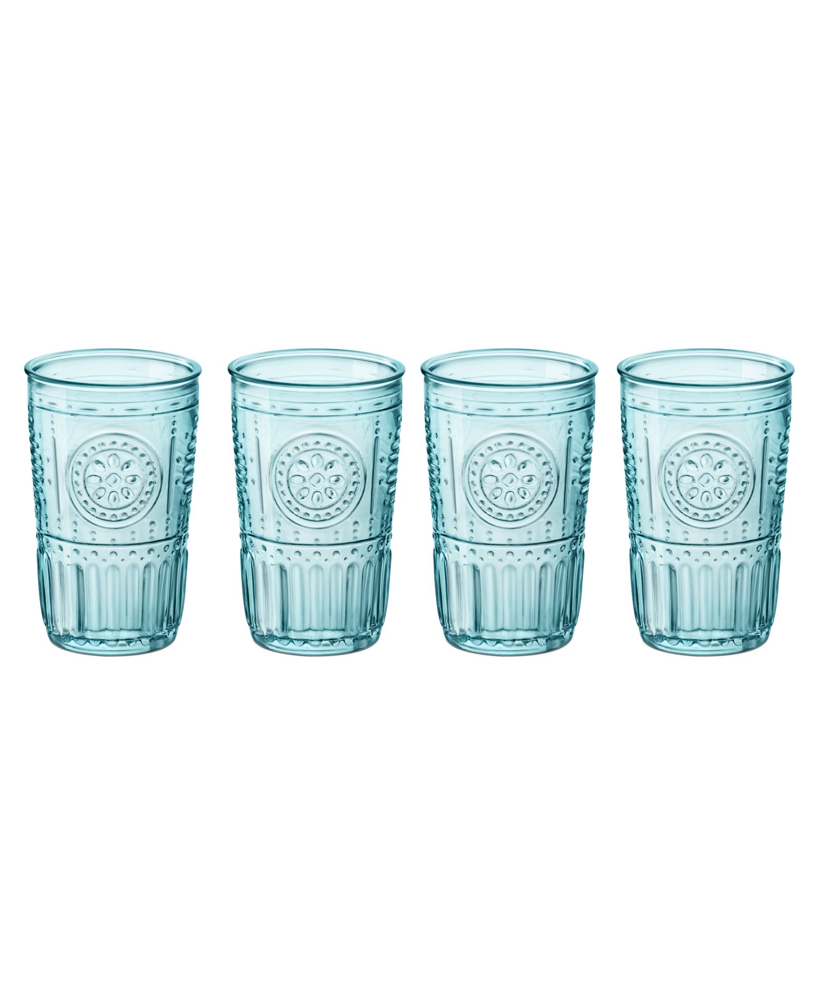 Bormioli Rocco Light Blue Romantic стаканы для воды, набор из 4 шт