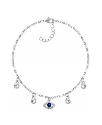 And Now This Blue Evil Eye Crystal Station Anklet