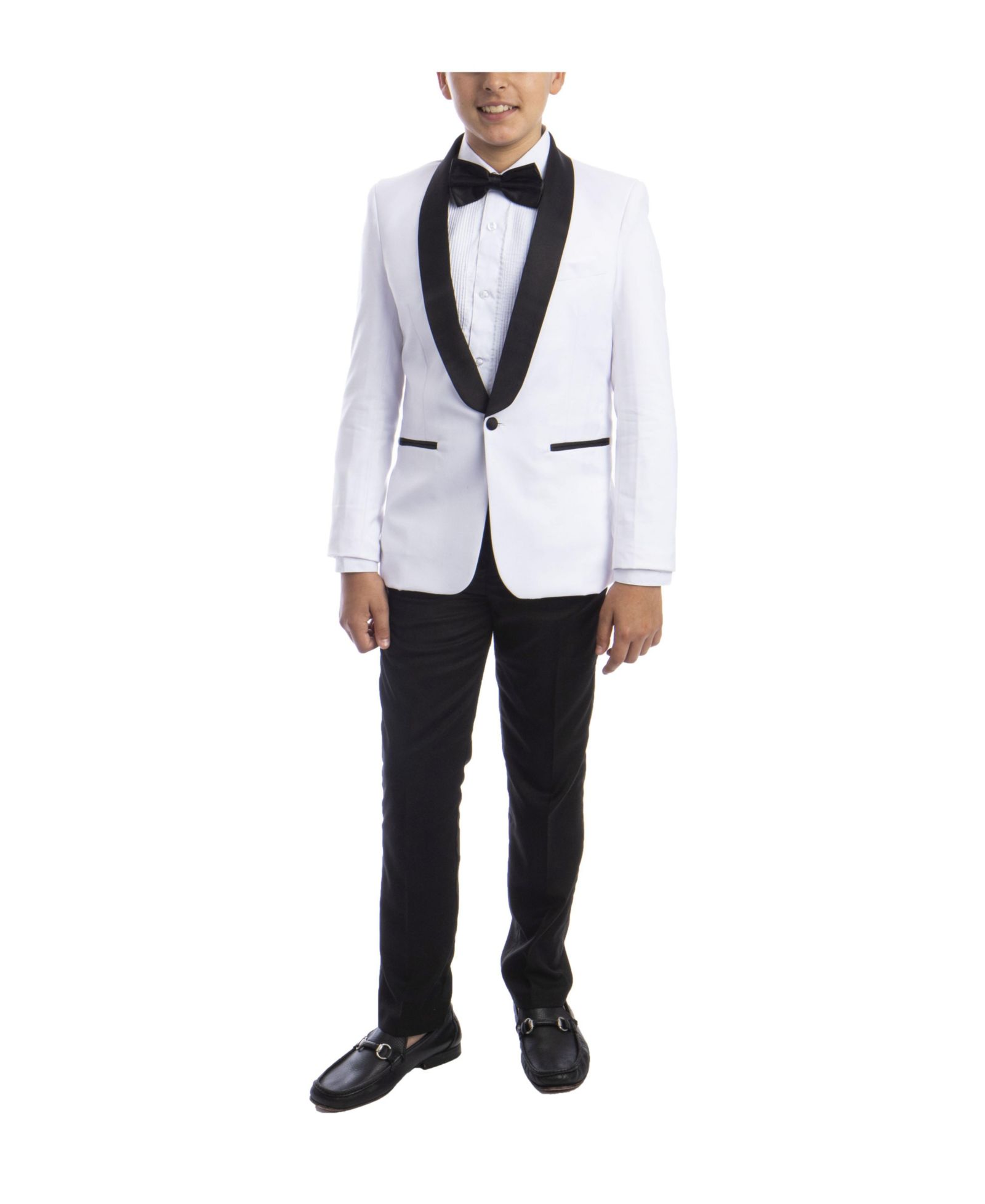 Perry Ellis Big Boy's 5-Piece Slim Fit Shawl Tuxedo Set