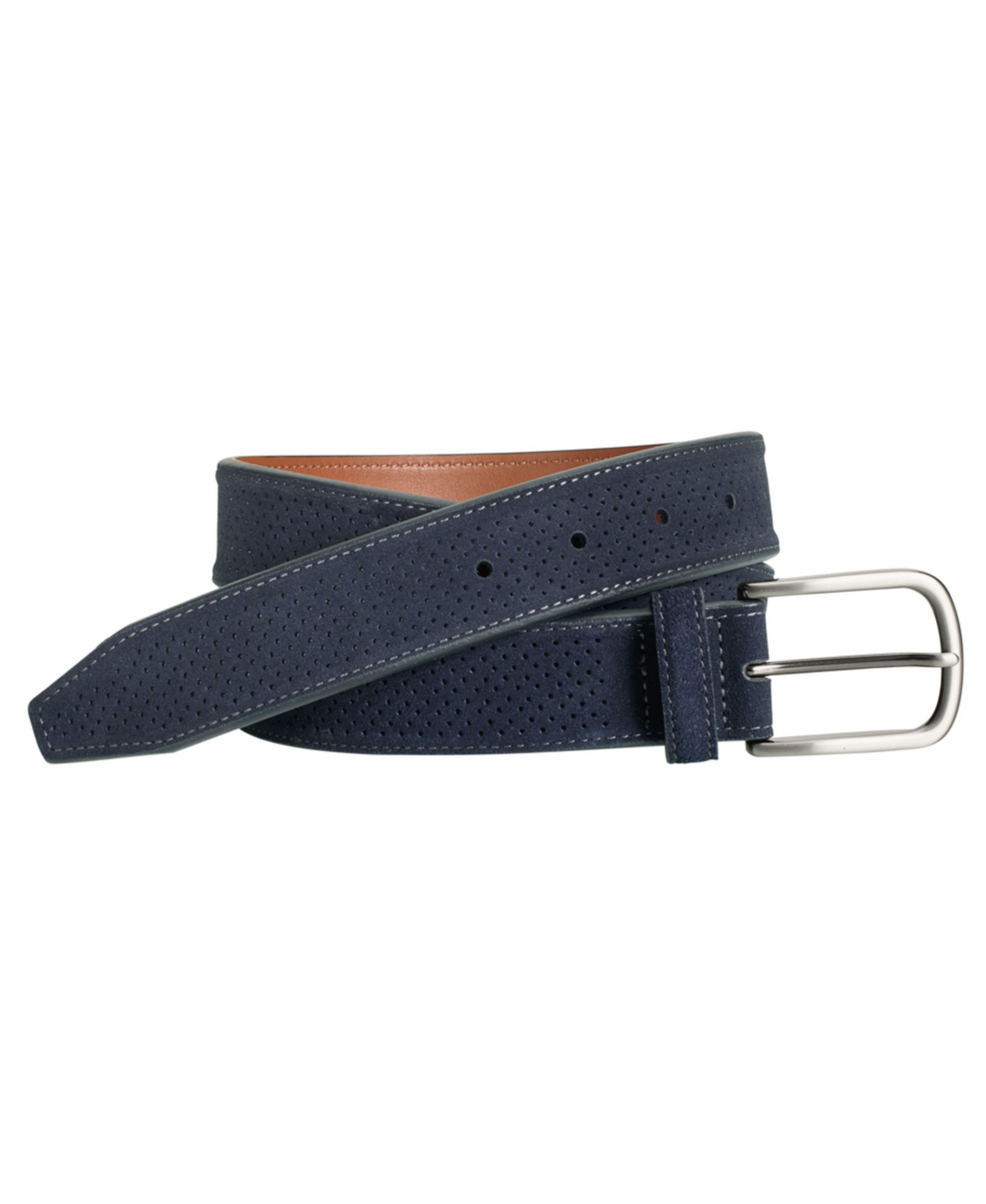 Johnston & Murphy Perfed Suede Belt