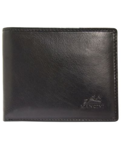 Mancini Men's Boulder Collection RFID Secure Wallet with Removable Passcase and Coin Pocket