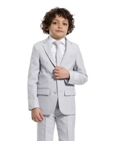 Костюм OppoSuits для малышей и маленьких мальчиков Groovy Grey Slim Fit, включая пиджак, брюки и галстук
