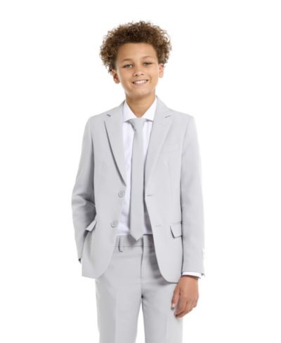 OppoSuits Костюм для мальчиков Big Boys Groovy Grey Slim Fit, включая пиджак, брюки и галстук
