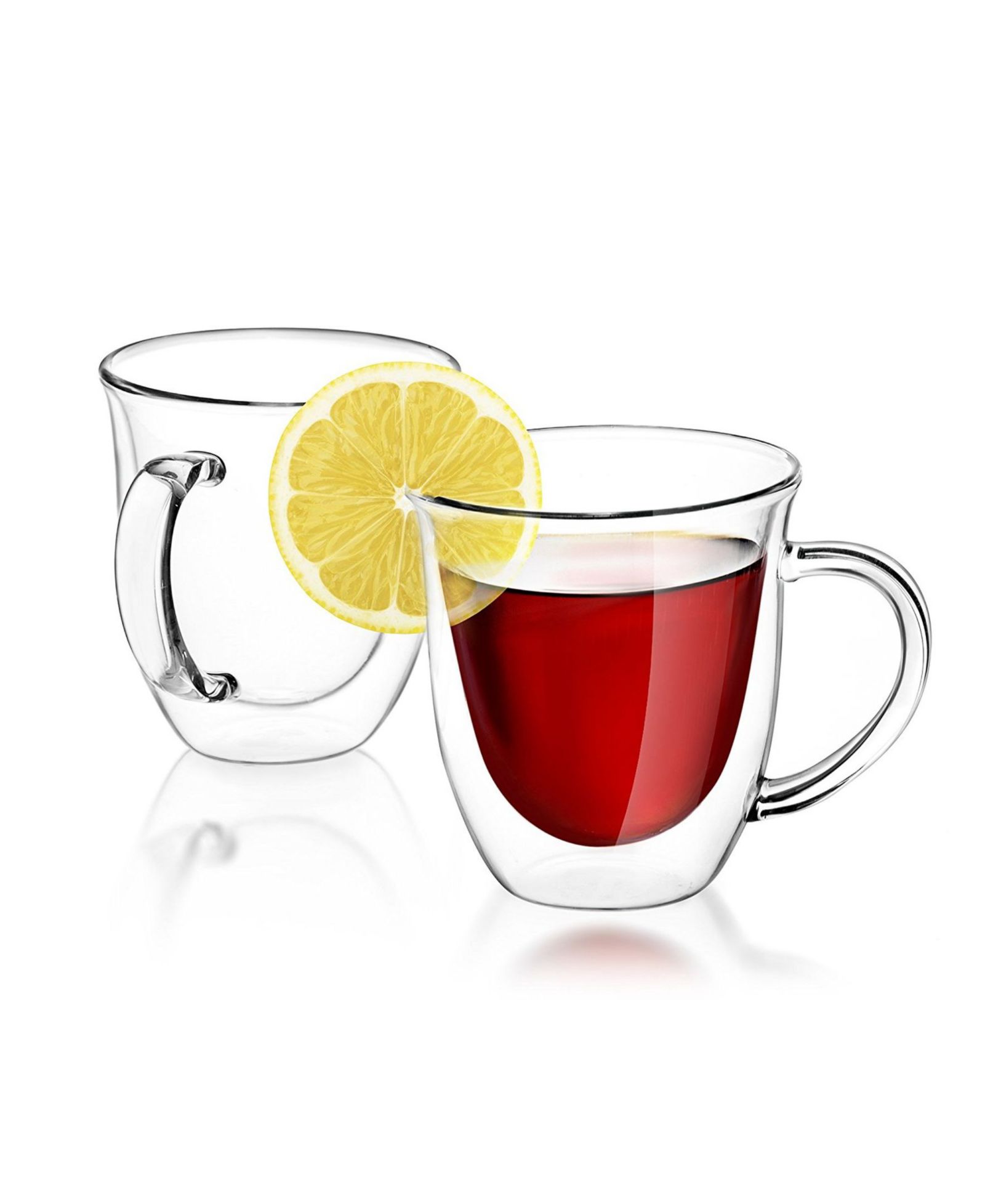 JoyJolt Serene Double Wall Tea Glasses, Set of 2