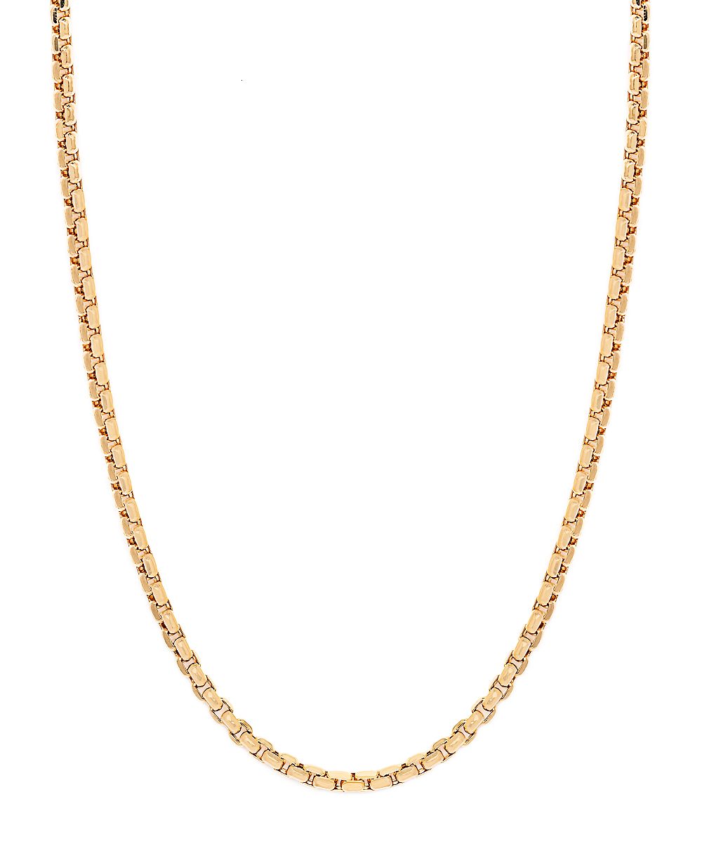 Цепочка ожерелья Box Link 22" (1-1/2mm) из золота 14k