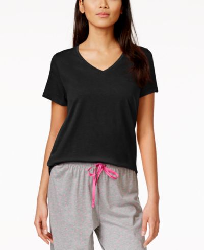 Hue Women's Sleepwell Solid S/S V-Neck T-Shirt с технологией терморегуляции