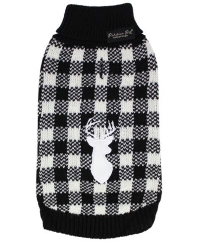 Parisian Pet Buffalo Checkered Sweater