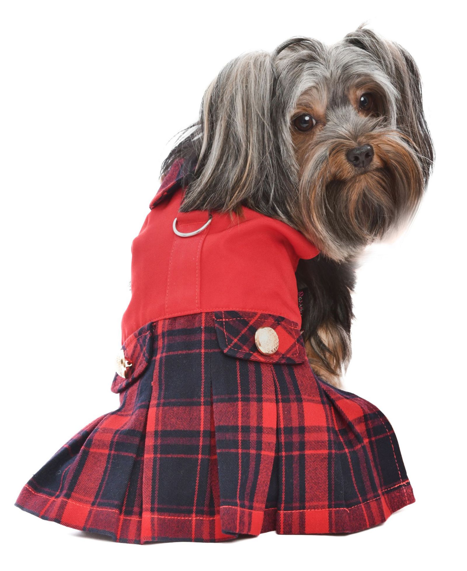 Parisian Pet Платье для собак Scottish Pleated Red Plaid