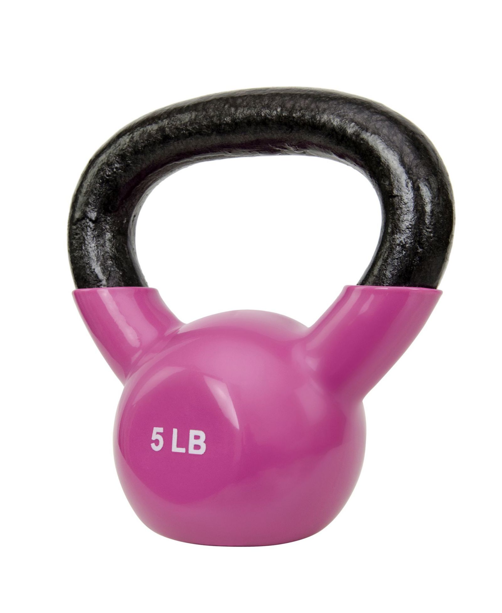 Sunny Health & Fitness Vinyl Color Coated Kettle Bell, 15 LBs