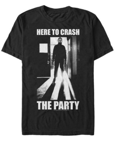 Мужская футболка Halloween 2 Michael Myers Here To Crash the Party с коротким рукавом